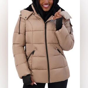 Steve Madden Tan Puffer Jacket